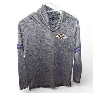 Ravens Nike dri fit long sleeve funnel shirt. Worn once.